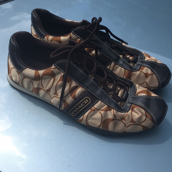 Coach Shoes - Coach Kirby lace tie tennis shoes size-8.5M